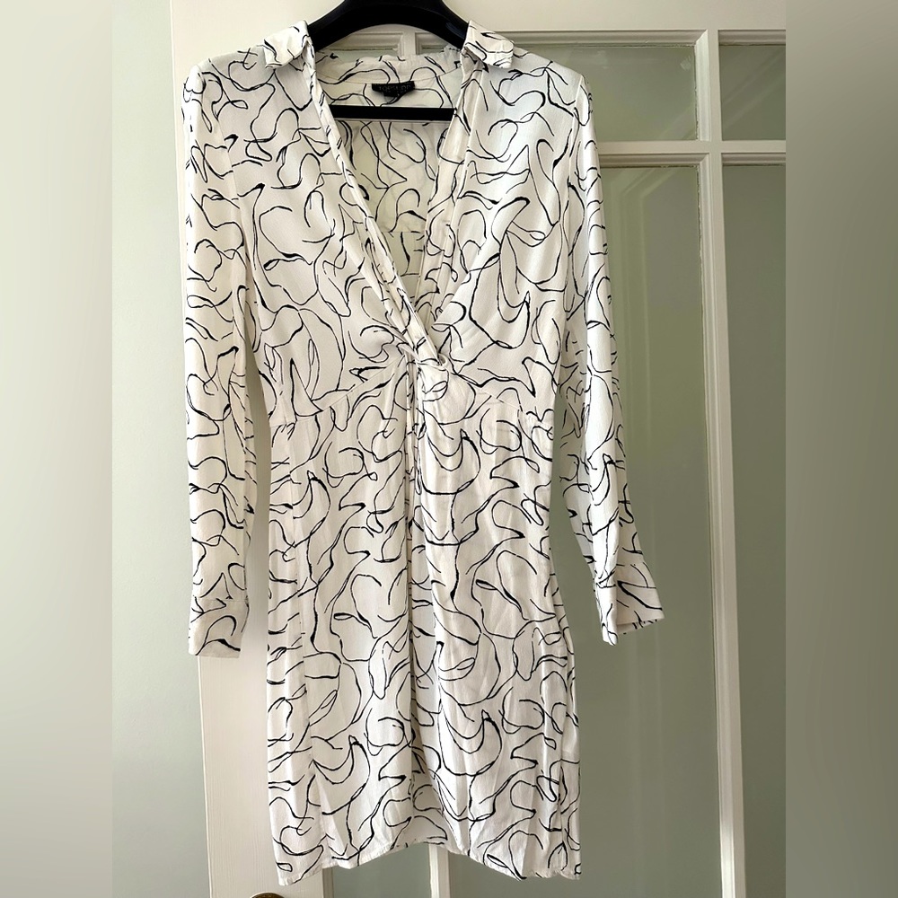 Topshop squiggle shirt dress